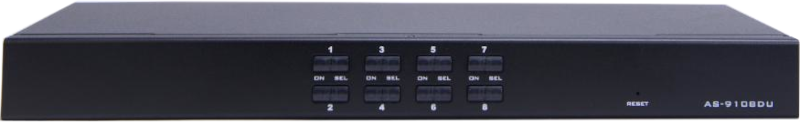 AS-9108DU 8ポート VGA ラックマウント KVMスイッチ